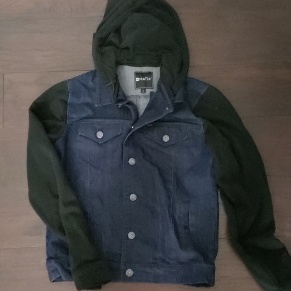 matix denim jacket